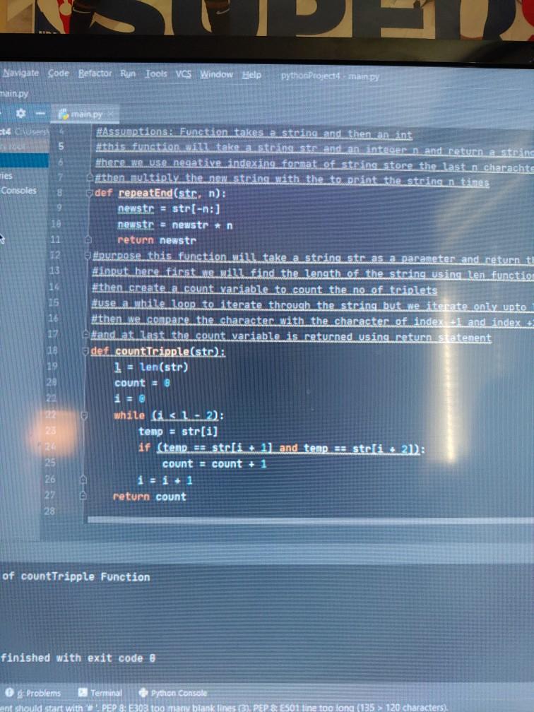 Solved I was told to explain this code as a project step by | Chegg.com