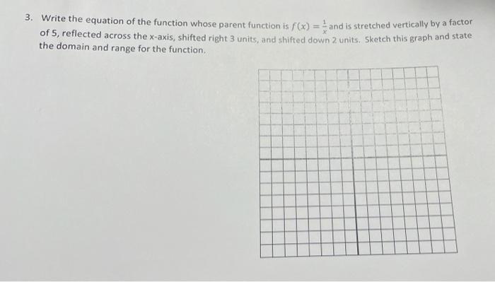 Solved Chapter 3 Written Homework 1. Given the functions | Chegg.com