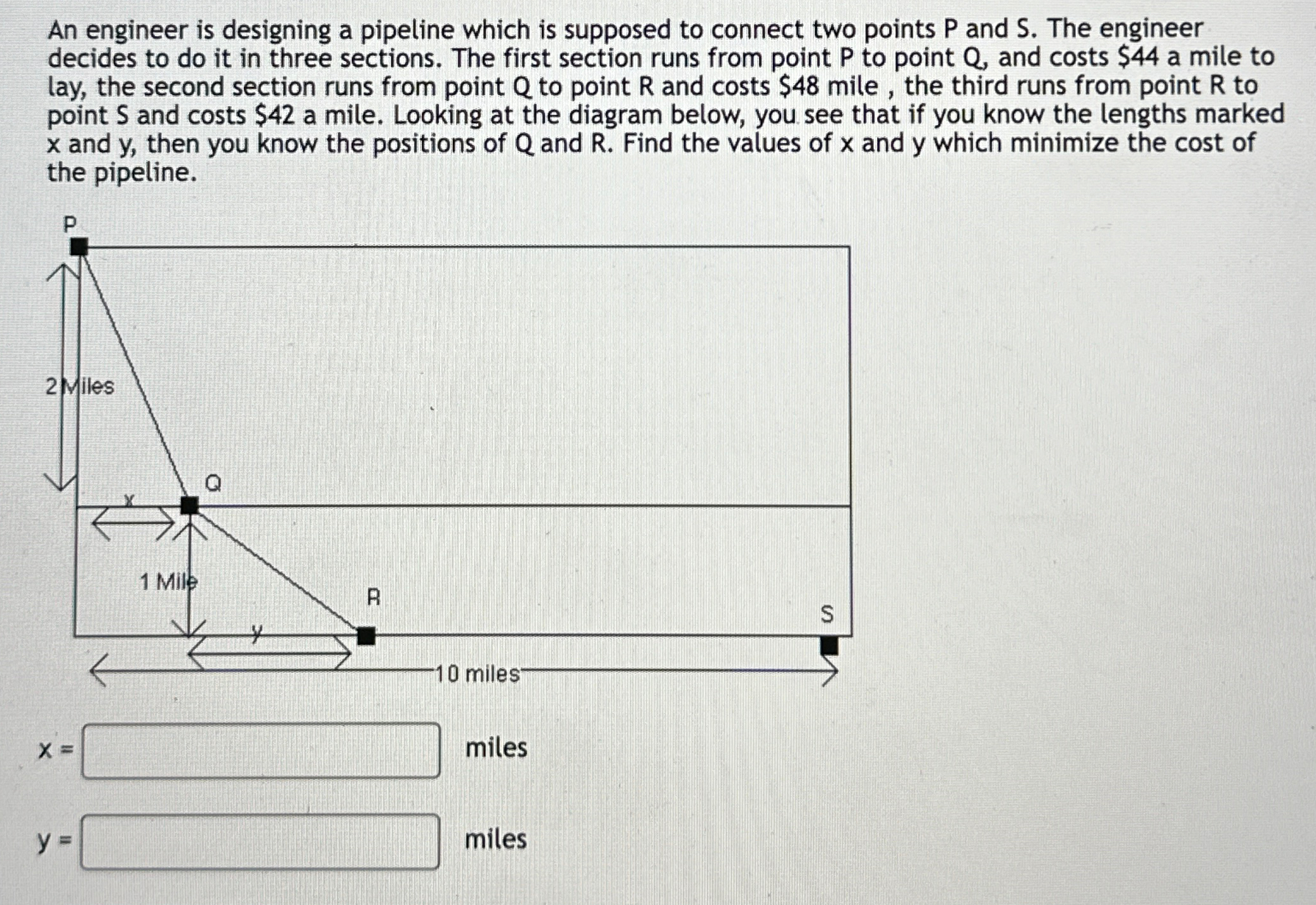 Solved An engineer is designing a pipeline which is supposed | Chegg.com