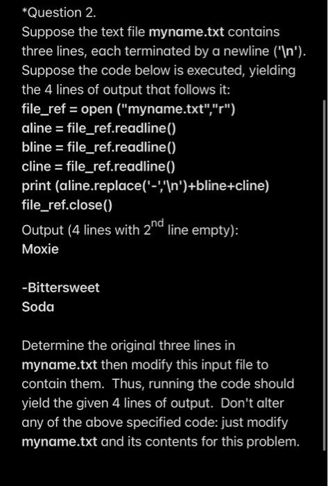 Solved *Question 1. Write a program that reads the name of a | Chegg.com