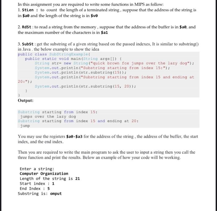 Solved In this assignment you are required to write some | Chegg.com