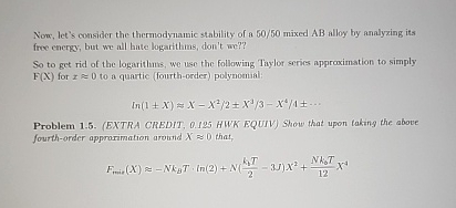 Solved Now, let's consider the thermodynamic stability of a | Chegg.com