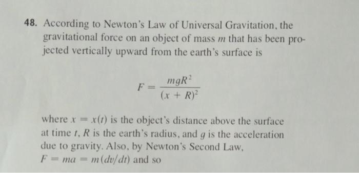 Solved 8. According to Newton's Law of Universal | Chegg.com