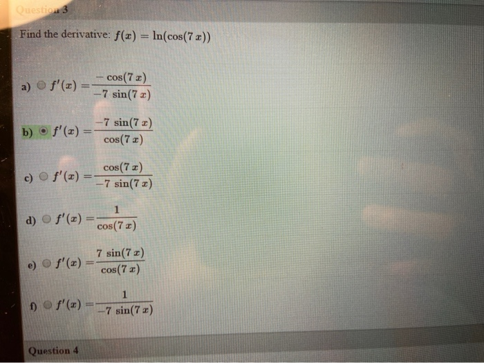 derivative of sin 5x cos 7x