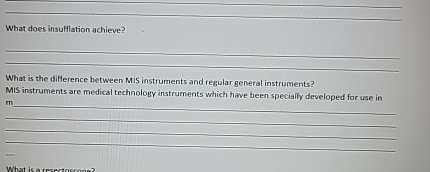 Solved What does insulflation achieve?What is the difference | Chegg.com
