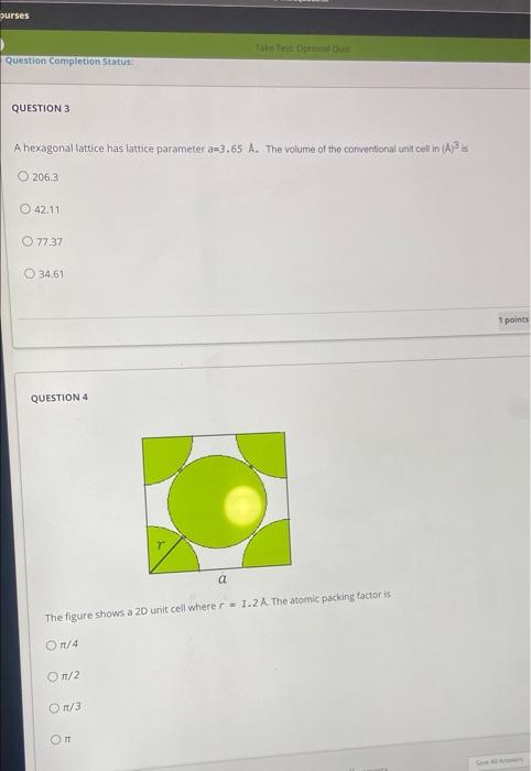 Solved QUESTION 1 A 2D Rectangular Lattice Has The Following | Chegg.com