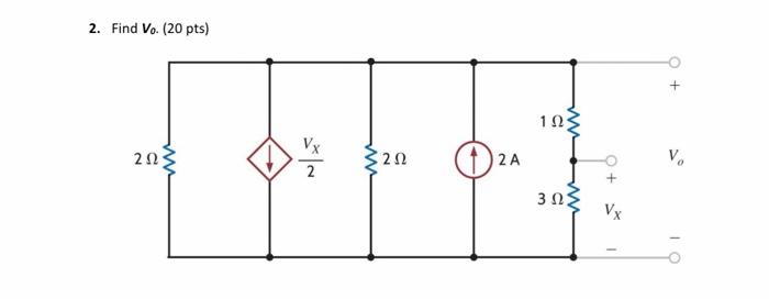 2. Find \( V_{0} \). (20 pts)