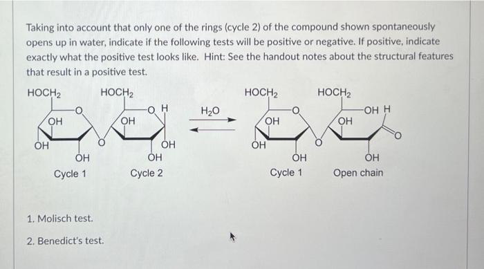 Solved Taking into account that only one of the rings (cycle | Chegg.com