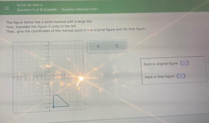 Solved The figure below has a point marked with a large dot. | Chegg.com