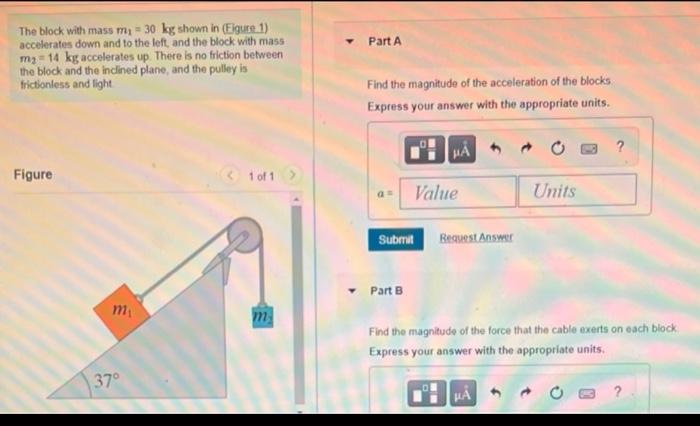 Solved Part A The Block With Mass M - 30 Kg Shown In (Figure | Chegg.com