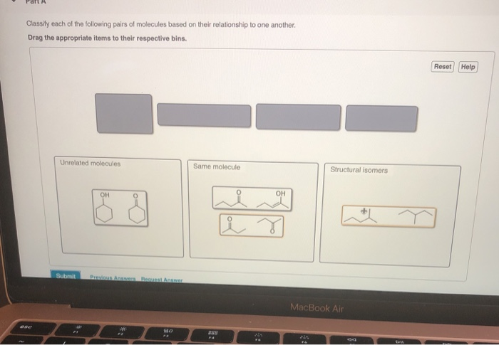 Solved Classily each of the following pairs of molecules | Chegg.com