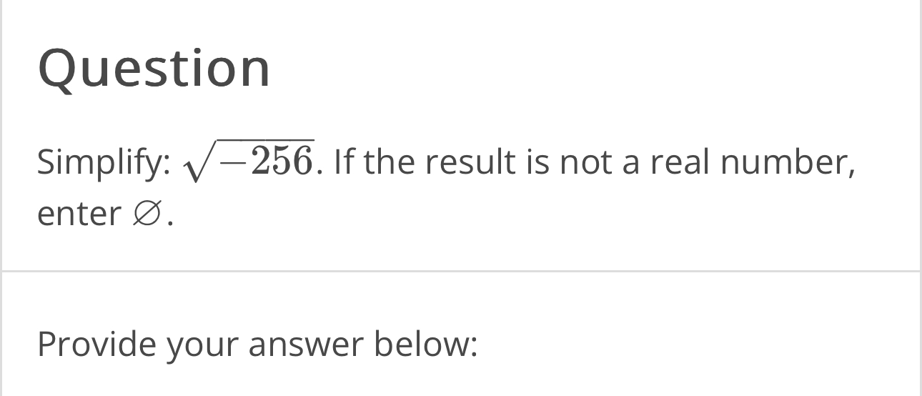 solved-questionsimplify-2562-if-the-result-is-not-a-real-chegg