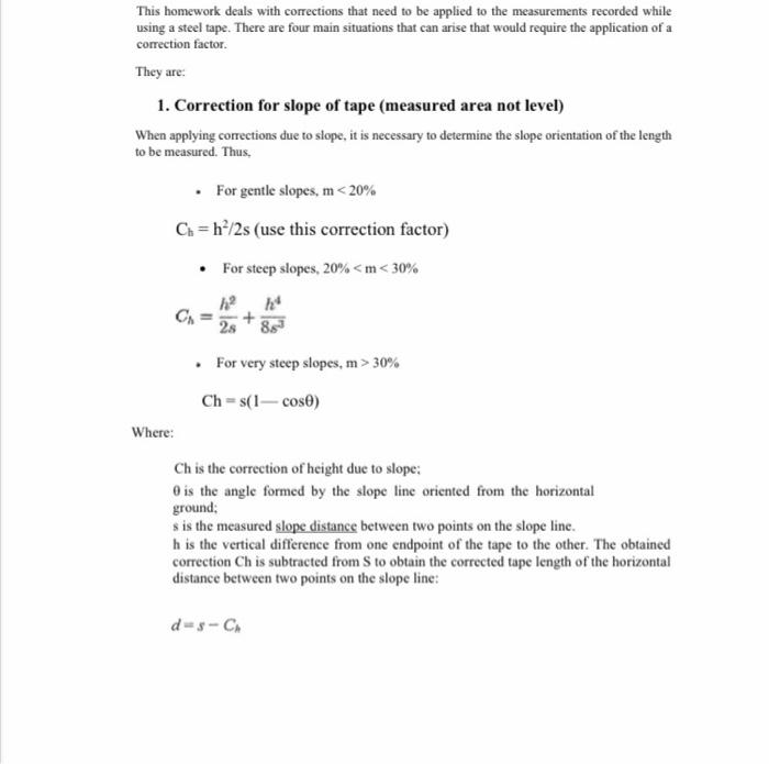 Solved This homework deals with corrections that need to be | Chegg.com