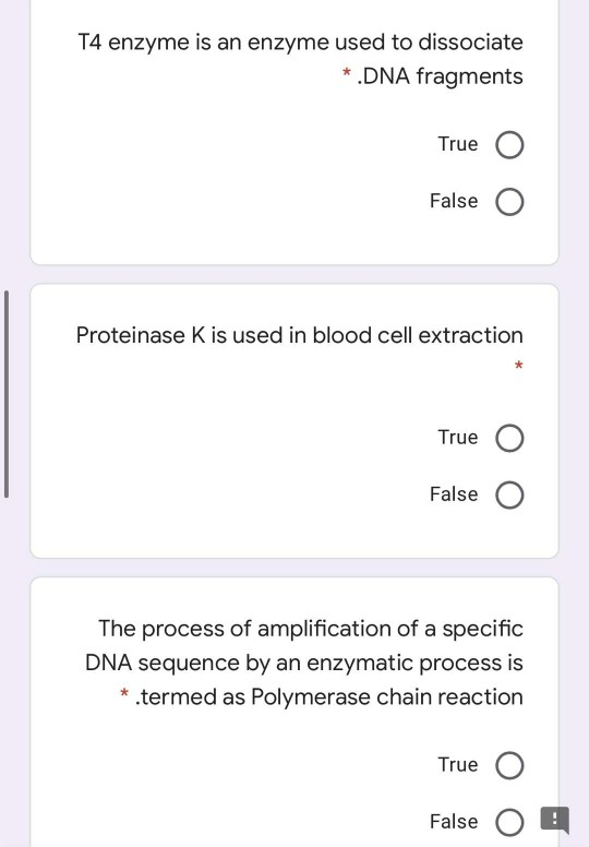 Solved * PCR cycles includes Denaturation, annealing and