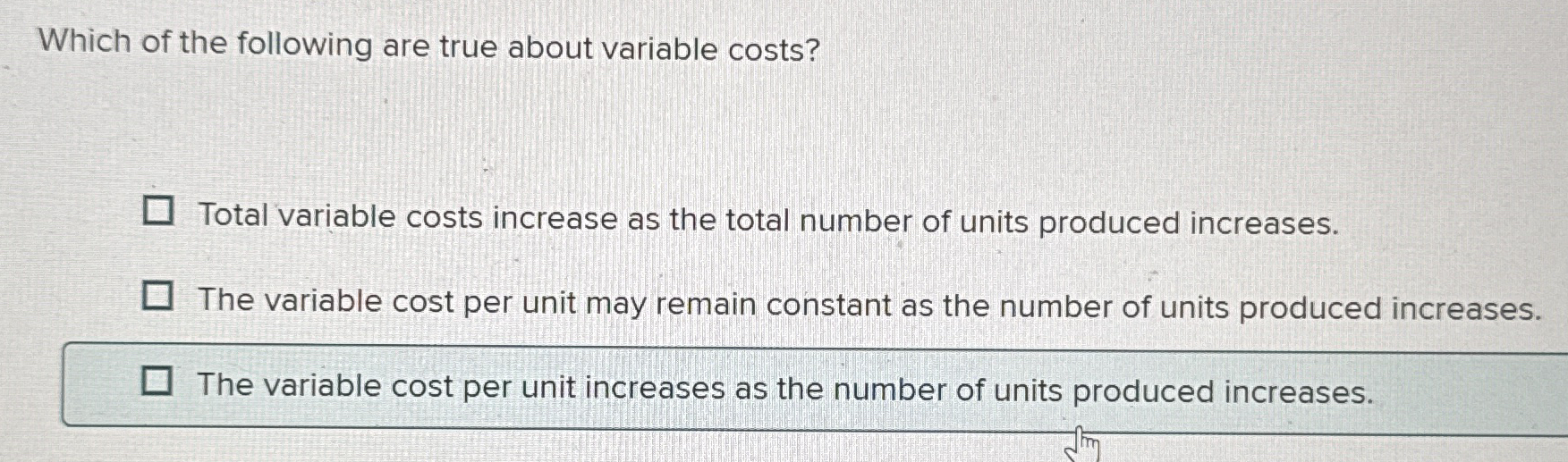 Solved Which of the following are true about variable