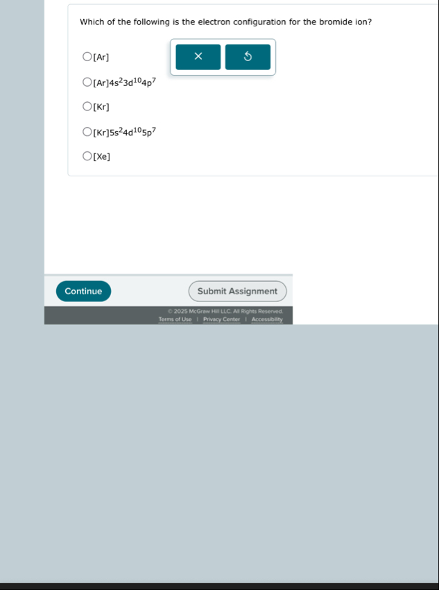 Solved Which of the following is the electron configuration | Chegg.com