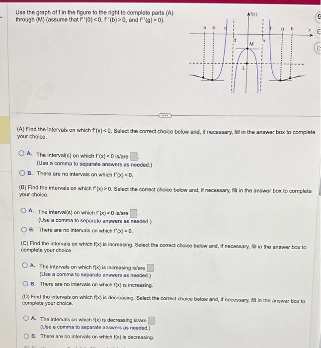 Solved Use the graph of f in the figure to the right to | Chegg.com