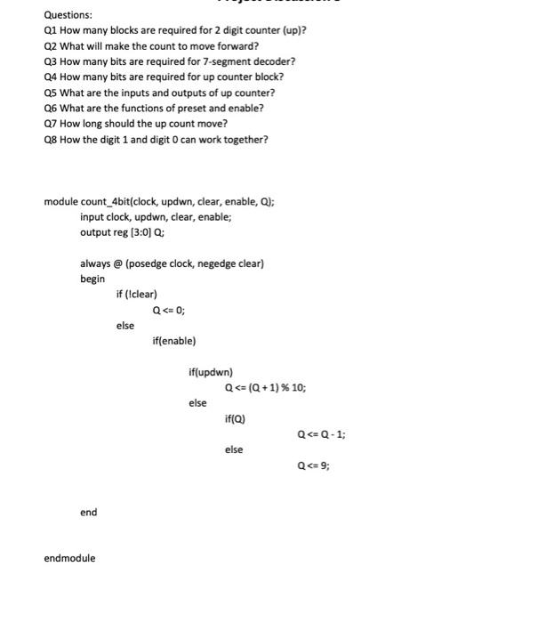 Solved Questions: Q1 How many blocks are required for 2 | Chegg.com