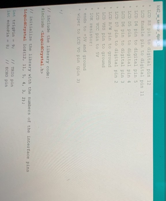 Solved a. Connect LCD display as shown in the figure below. | Chegg.com