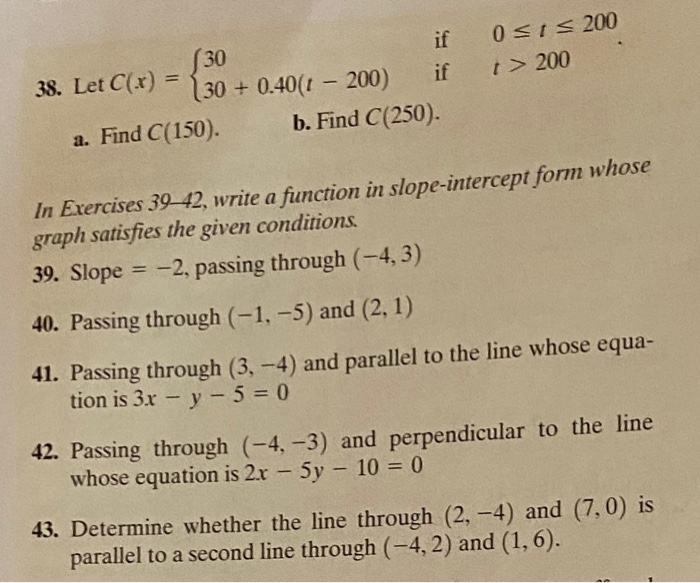 Solved 30 If 0 200 A. Find C(150) B. Find C(250) In | Chegg.com