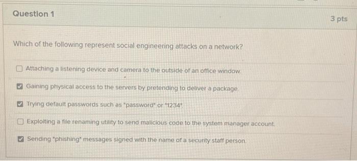 Which of the following best describes social engineering