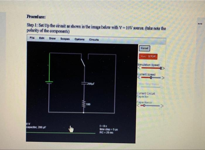 Solved ... Step 1: Set Up the circuit as shown in the image | Chegg.com