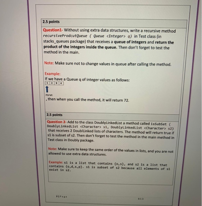 Solved use java programming language and stick to the | Chegg.com