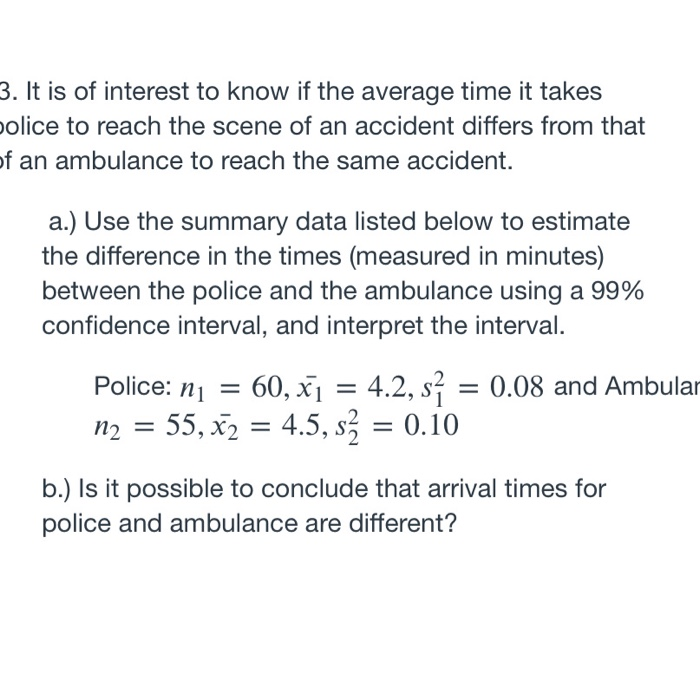 Solved It is of interest to know if the average time it | Chegg.com
