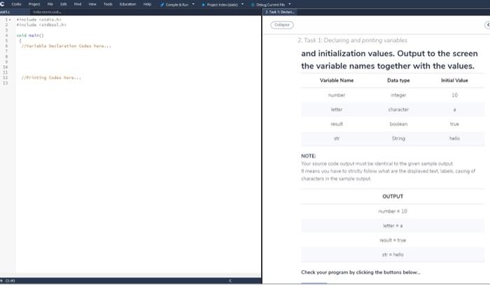 Solved Given the table below, declare the following | Chegg.com