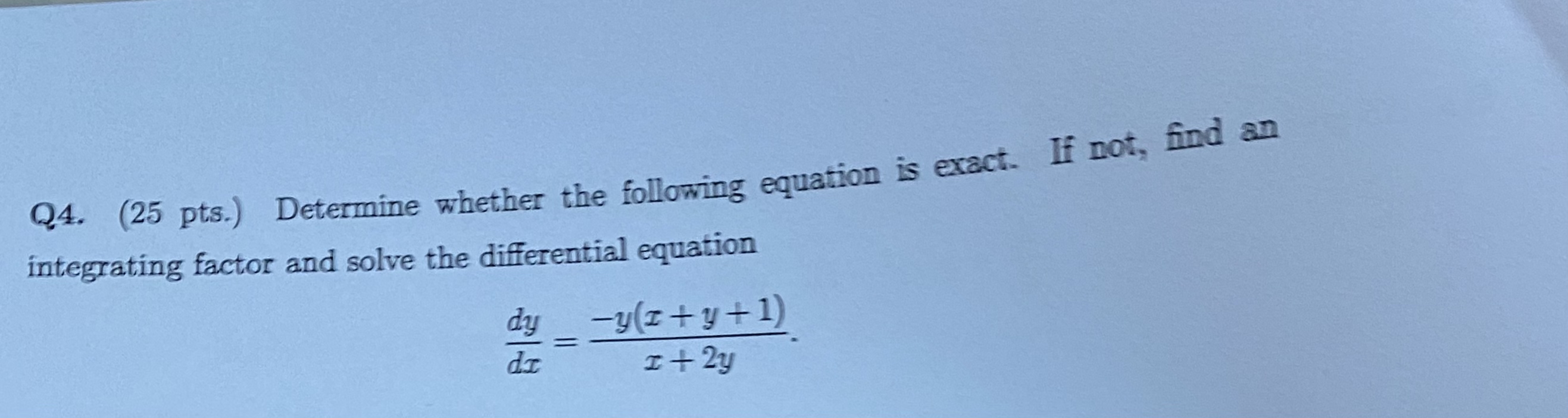 Solved by an EXPERT Q4. (25 ﻿pts.) ﻿Determine whether the following ...