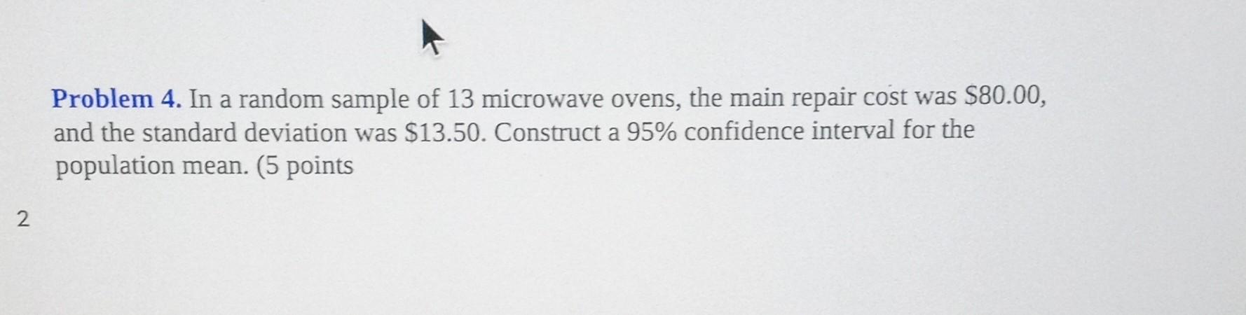 Solved Problem 3. In a random sample of eight people, the | Chegg.com