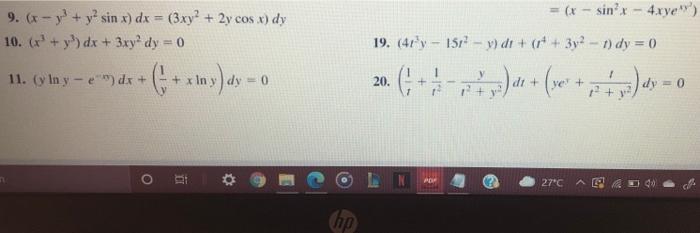 Solved In Problems 1-20 determine whether the given | Chegg.com