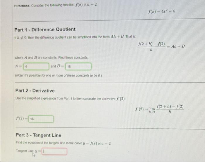 Solved Directions: Consider the following function f(x) at | Chegg.com