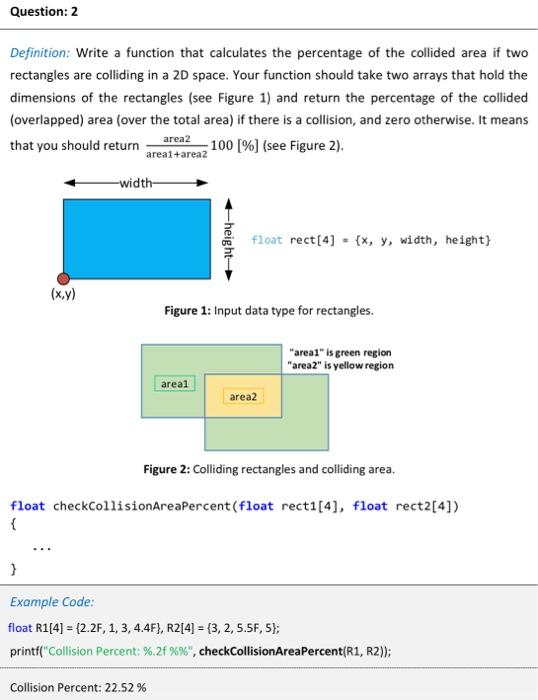 Solved Definition: Write a function that calculates the | Chegg.com