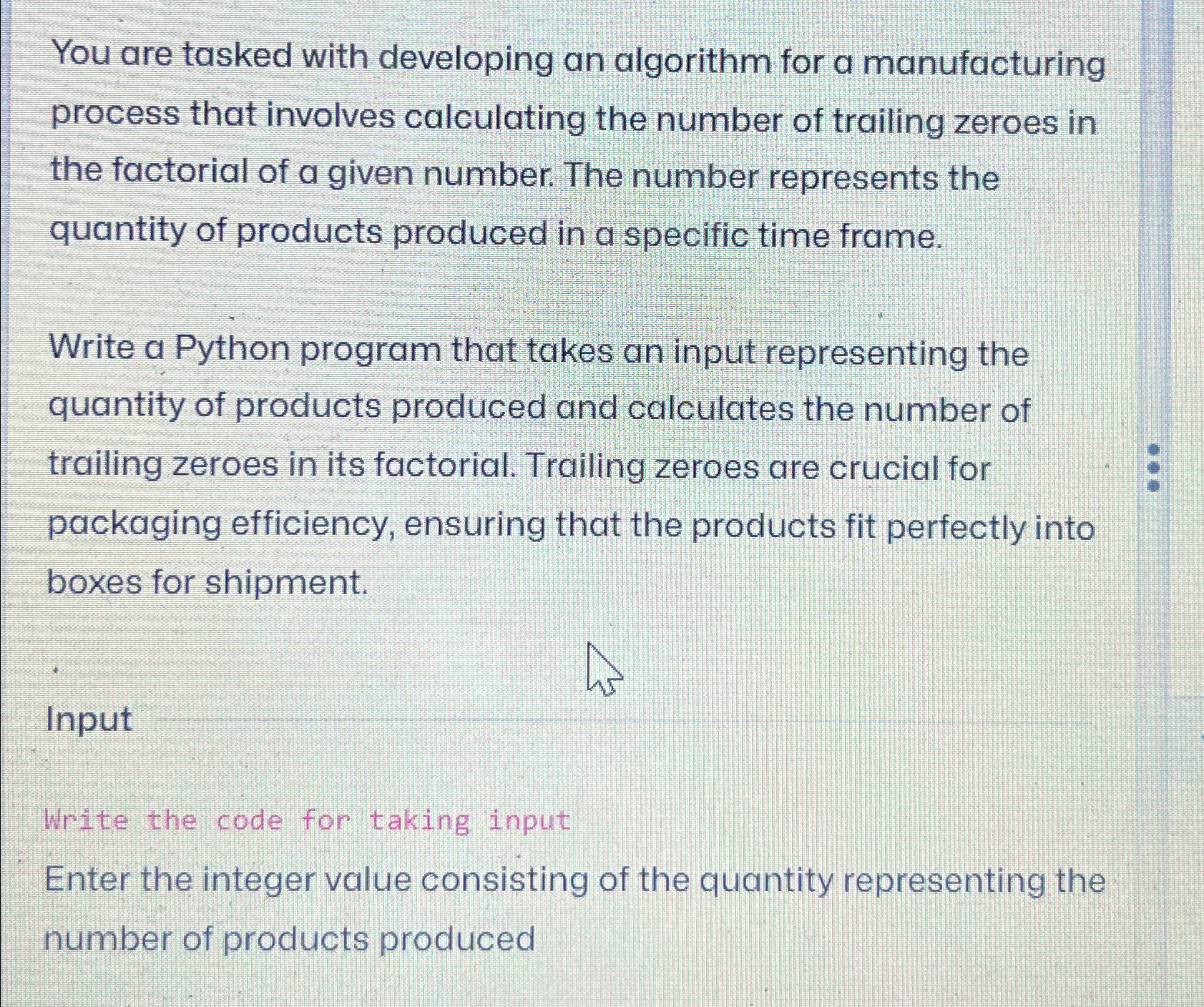 Solved You are tasked with developing an algorithm for a | Chegg.com