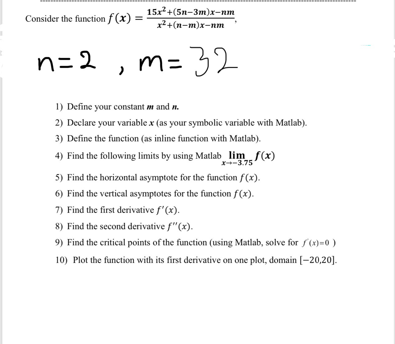 I need the code and the graph pleaseeeeConsider the | Chegg.com image.