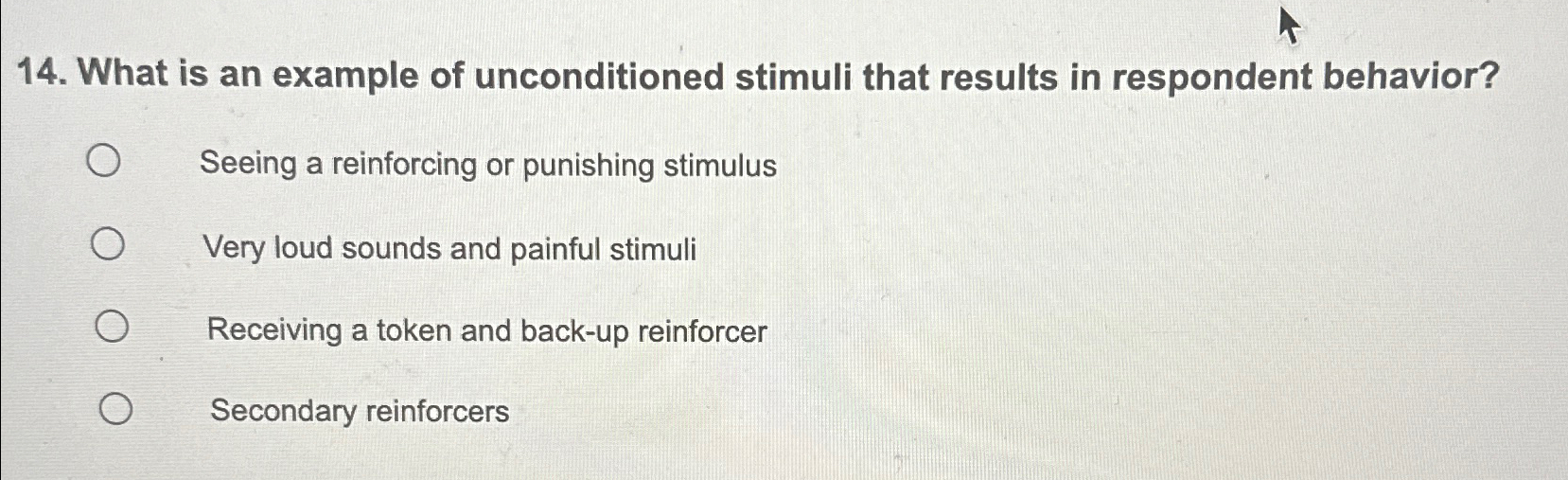 Solved What is an example of unconditioned stimuli that | Chegg.com