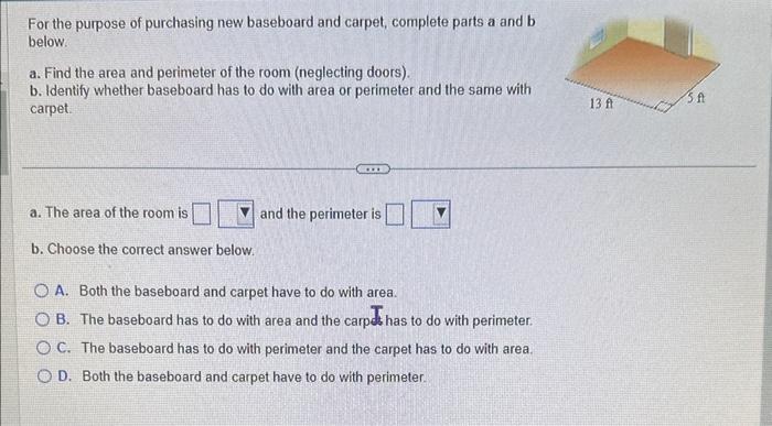 Solved For the purpose of purchasing new baseboard and | Chegg.com