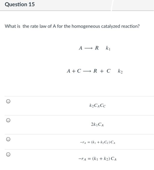 Solved Question 12 2 Pt If The Following Liquid Phase | Chegg.com