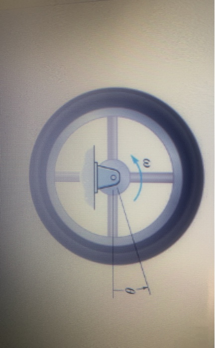 Solved The lywheel rotates with an angular velocity of w = | Chegg.com