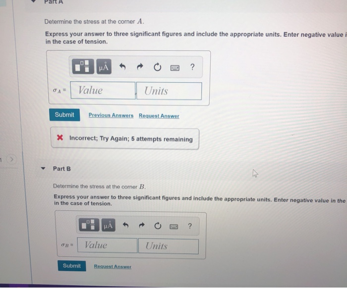 Solved Problem 6.105 The member has a square cross section | Chegg.com