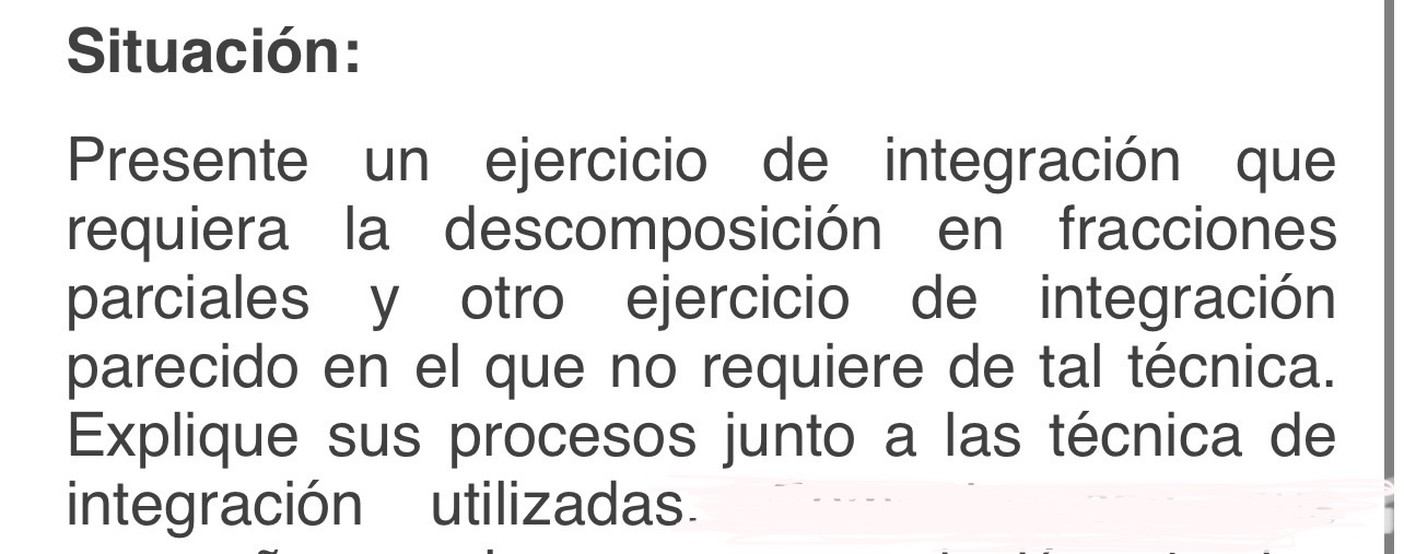 Solved Situación:Presente Un Ejercicio De Integración Que | Chegg.com