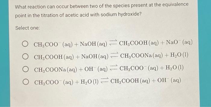 CH3COOH + NaOH: Phản ứng, Ứng dụng và Tầm quan trọng trong Hóa học