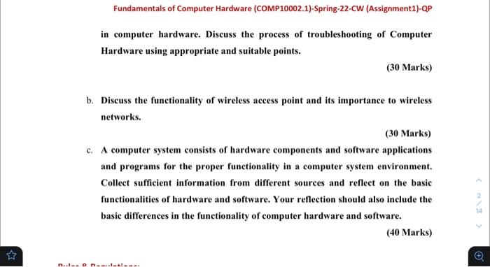 Fundamentals of the hardware - Fundamentals of the hardware