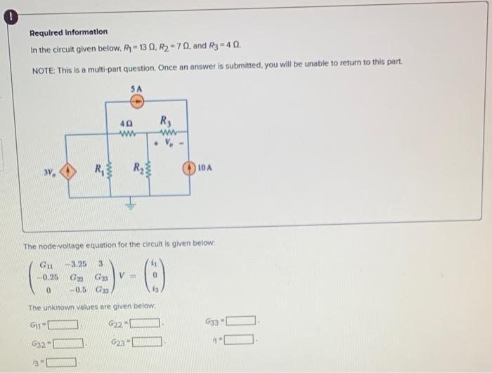 Solved Required Information In the circuit given below, R4 = | Chegg.com
