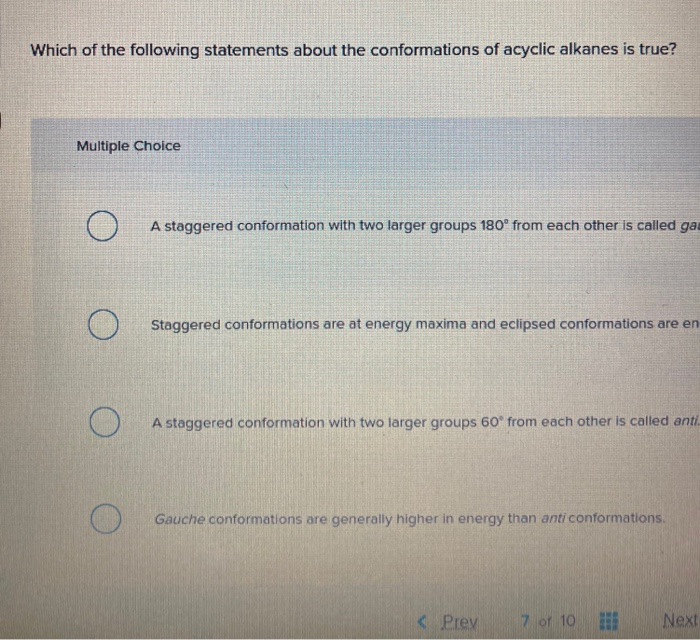 Solved Which of the following statements about the