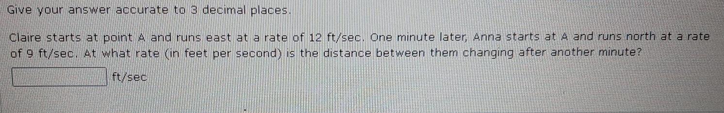 Solved Give your answer accurate to 3 decimal places. Claire | Chegg.com