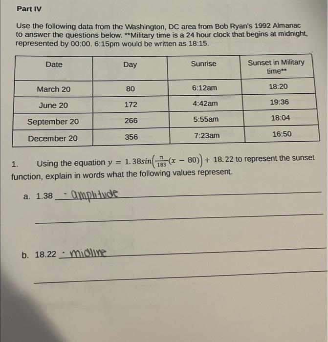 Solved Use The Following Data From The Washington DC Area Chegg Com