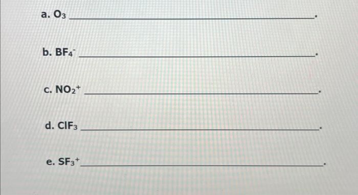 Solved Determine the molecular geometry of the following | Chegg.com