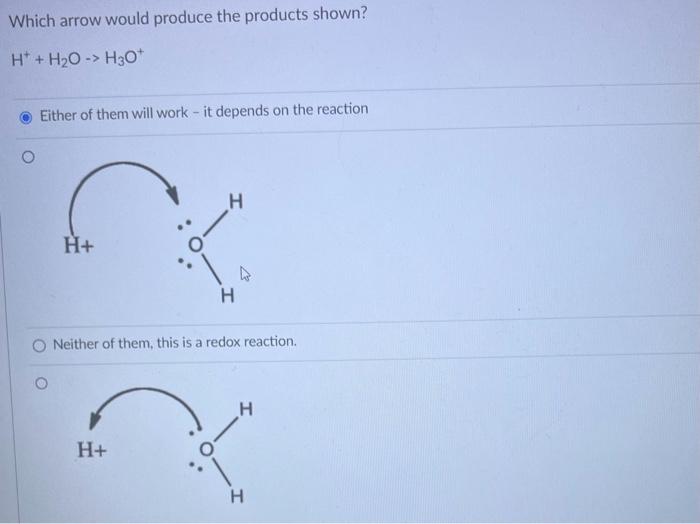 Solved Which arrow would produce the products shown? | Chegg.com